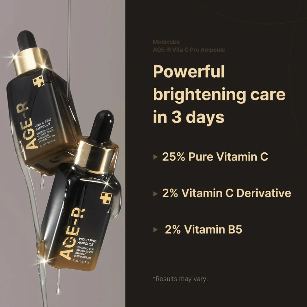 AGE-R Vita C Pro Ampoule (20ml): reduce las manchas y fortalece