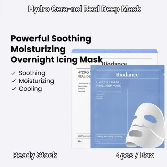 Hydro Cera-nol Real Deep Mask 1Box (4 Uds.) - Hidratación profunda