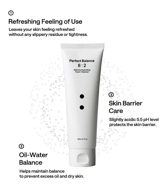 Matcha Hydrating Foam Cleanser 120ml - suave e hidratante