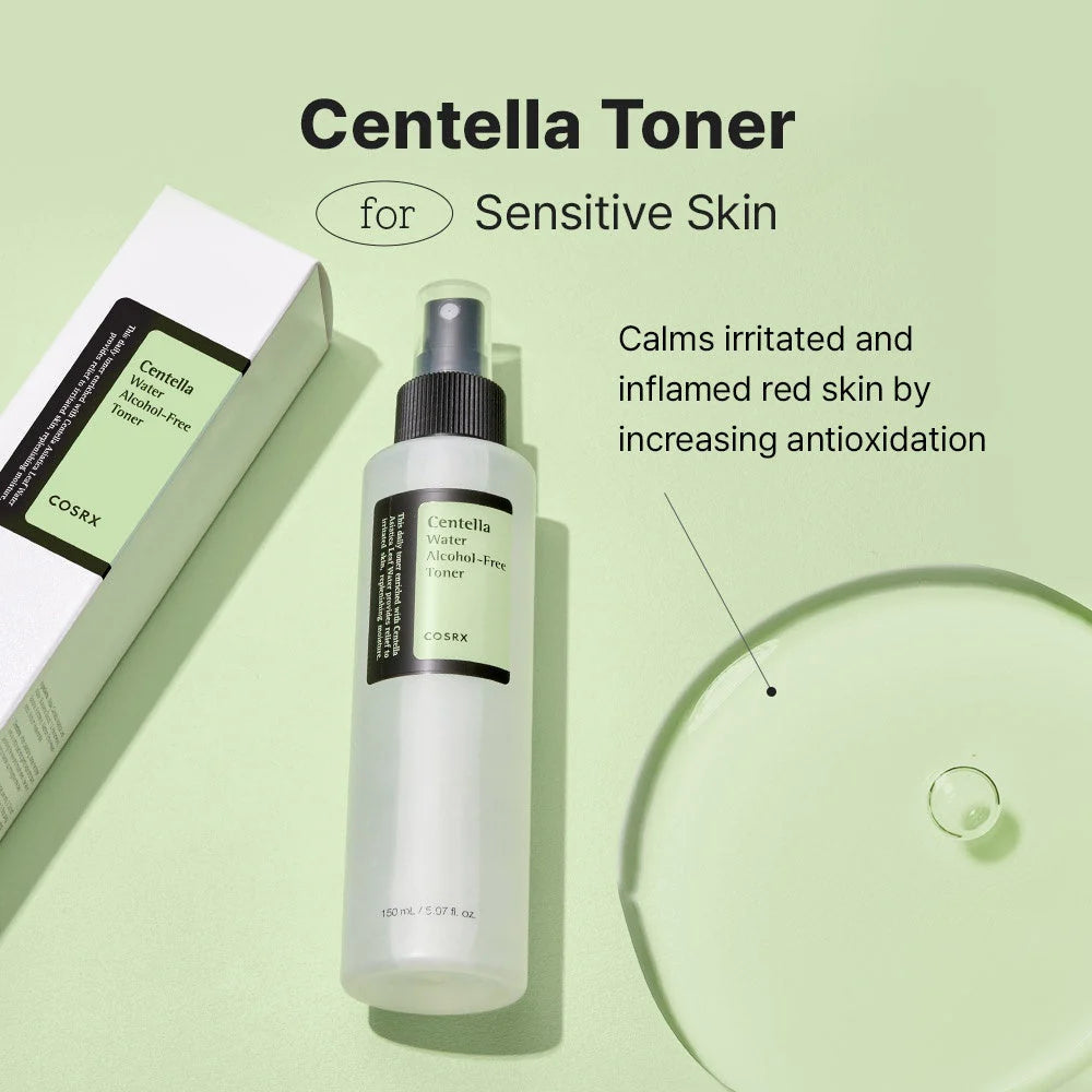 Centella Water Alcohol-Free Toner 150ml - Calma y reduce rojeces