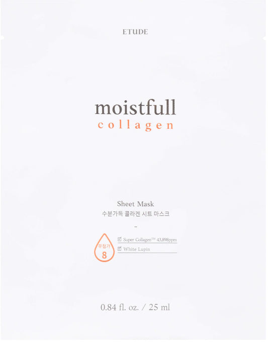 ETUDE Moistfull Collagen Sheet Mask - intensamente hidratante