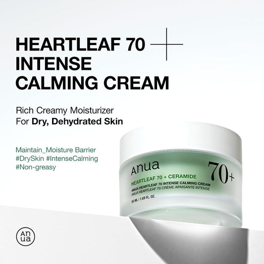 Heartleaf 70% Intense Calming Cream 50 ml -calmante e hidratante