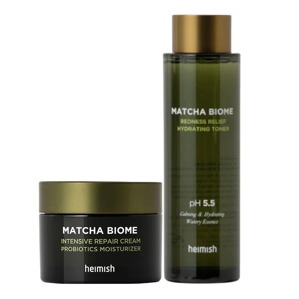 Heimish Bundle– Matcha Biome Redness Relief Hydrating Toner + Matcha Biome Intense Hydrating Cream