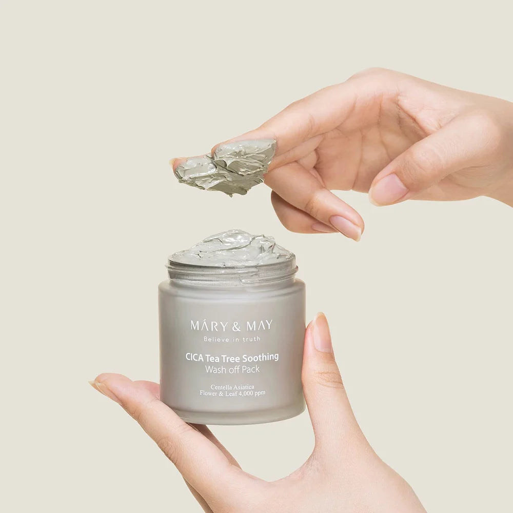 Mary&May CICA TeaTree Soothing Wash Off Pack: purifica y suaviza la piel (125 g)
