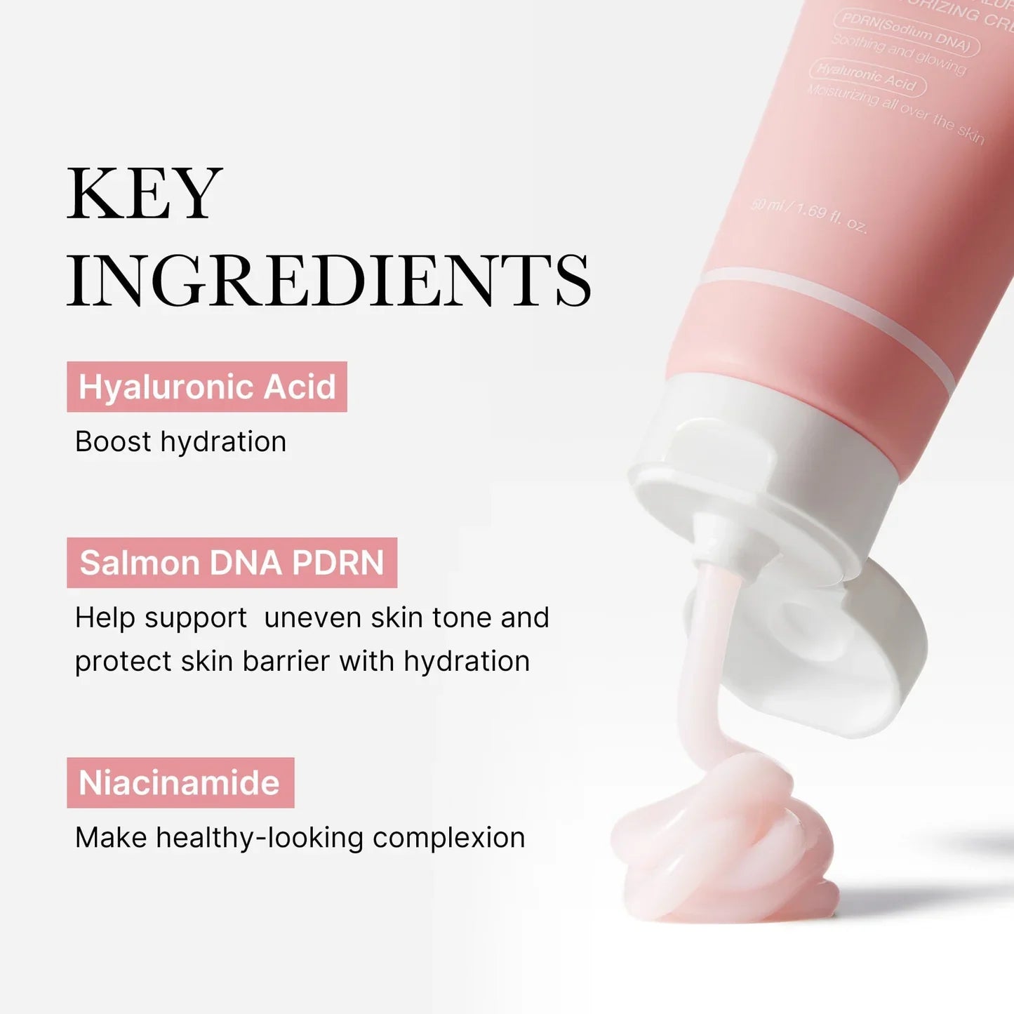 Medicube Pink Hyaluronic Cream met PDRN, hyaluronzuur en niacinamide – hydraterende K-Beauty gezichtscrème 50ml.