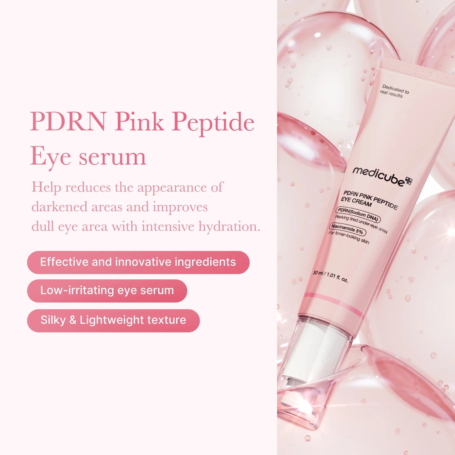 PDRN Pink Peptide Eye Serum (30ml): lifting e iluminador
