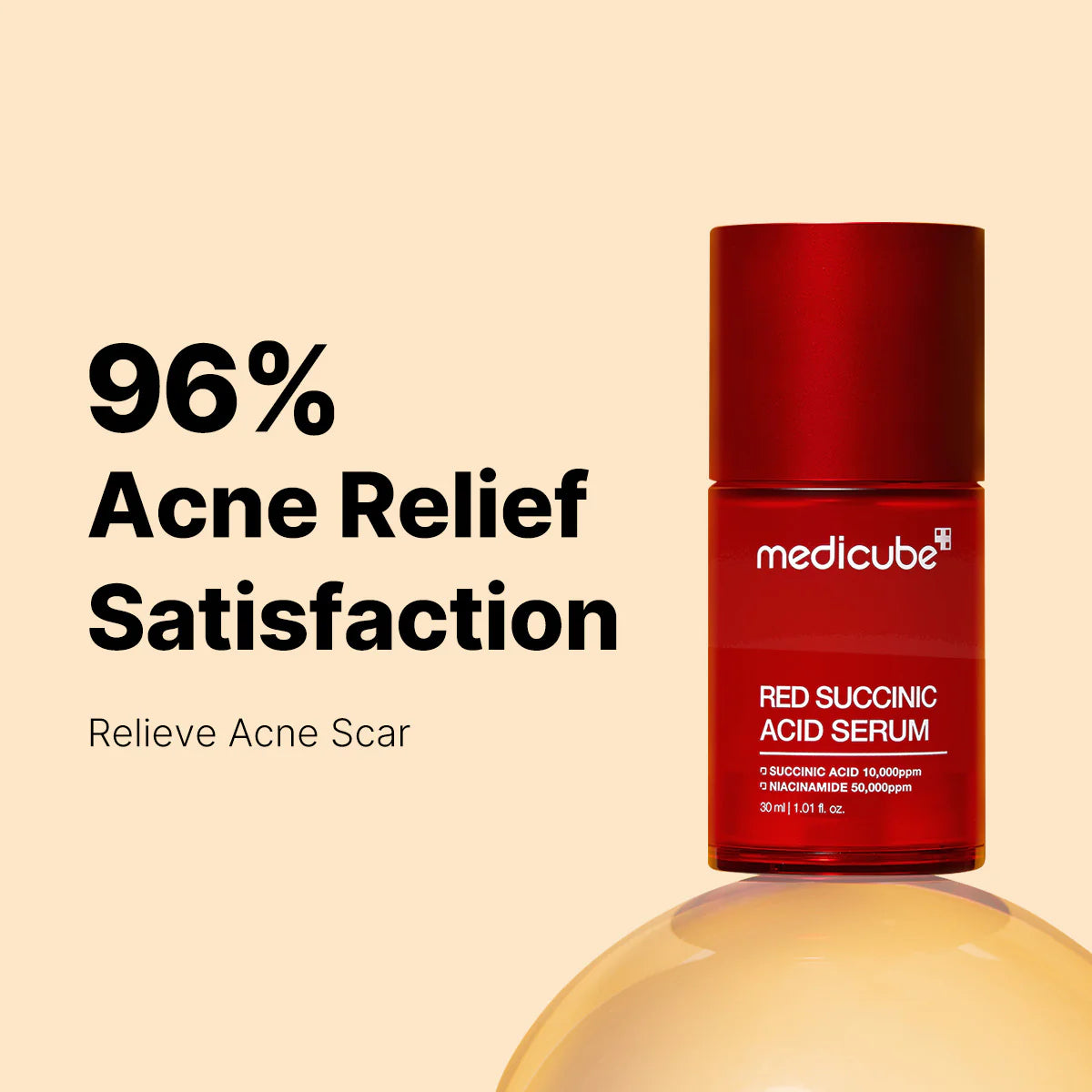 RED Succinic Acid Clarifying Serum - purifica y fortalece la piel (30 ml)