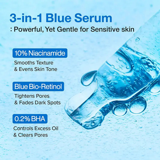 No.3 Blue Bio-Retinol Pore Refining Serum 30ml - refina los poros