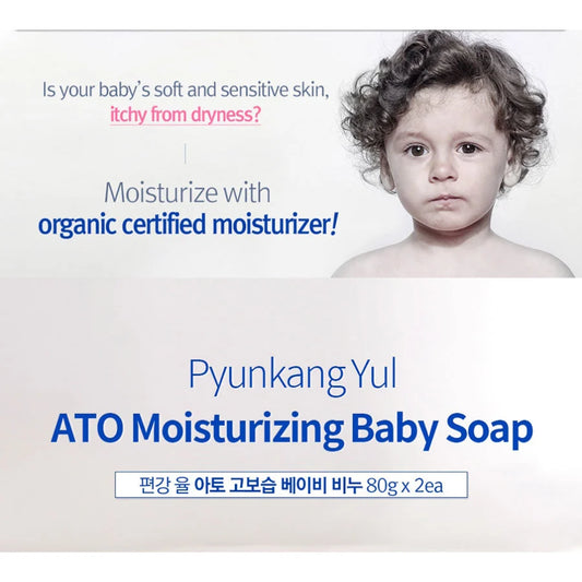 ATO Moisturizing Baby Soap (2 x 80g): limpia e hidrata la piel sensible