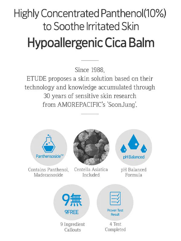 Bálsamo de cica con 10-pantenósido de Soon Jung: calmante y restaurador (50 ml)