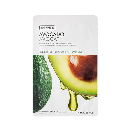Real Nature Avocado Mask – Mascarilla nutritiva de tela