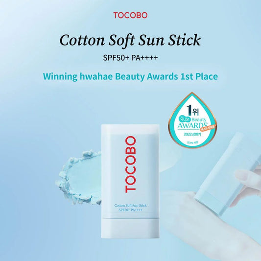 Cotton Soft Sun Stick SPF50+ PA++++(19g) -ligero y mate