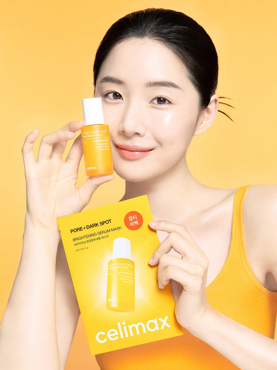 PORE+DARK SPOT Brightening Serum Mask (1EA) - Textura más suave