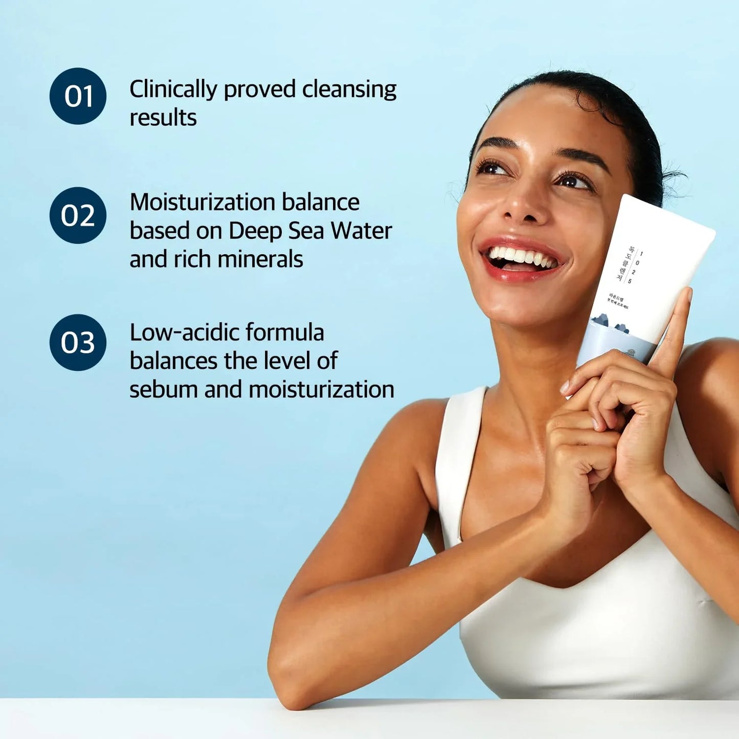 1025 Dokdo Cleanser 150 ml – Limpiador en espuma suave con agua de mar profunda