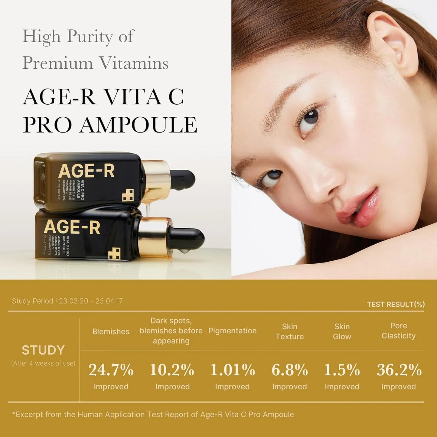 AGE-R Vita C Pro Ampoule (20ml): reduce las manchas y fortalece