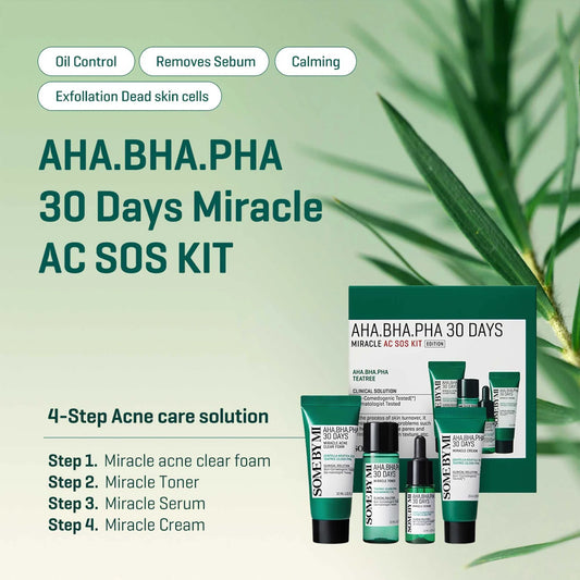 AHA.BHA.PHA 30 Days Miracle AC SOS Kit - limpieza profunda 