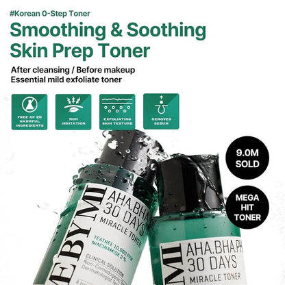  AHA.BHA.PHA 30 Days Miracle Toner 150ml  – Exfoliante y Calmante