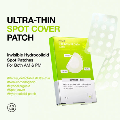 Ultra Thin Spot Cover Patch (75 unidades) - Reducen la inflamación