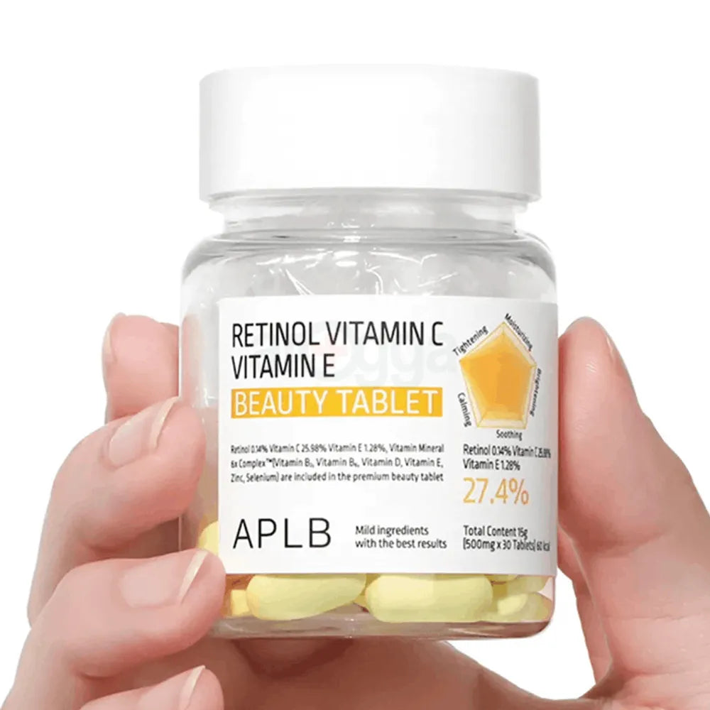 Retinol Vitamin C Vitamin E Beauty Tablet - firmeza y elasticidad 