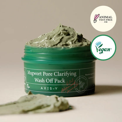 Mugwort Pore Clarifying Wash Off Pack 100ml - Limpia profundamente 