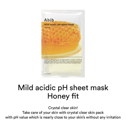 Mild Acidic pH Sheet Mask Honey Fit: nutre e hidrata