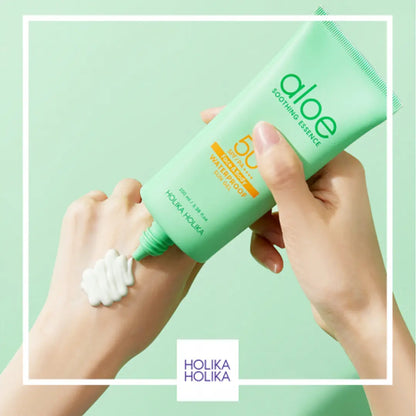 Holika Holika Aloe Waterproof Sun Cream SPF50+ – textura ligera y calmante