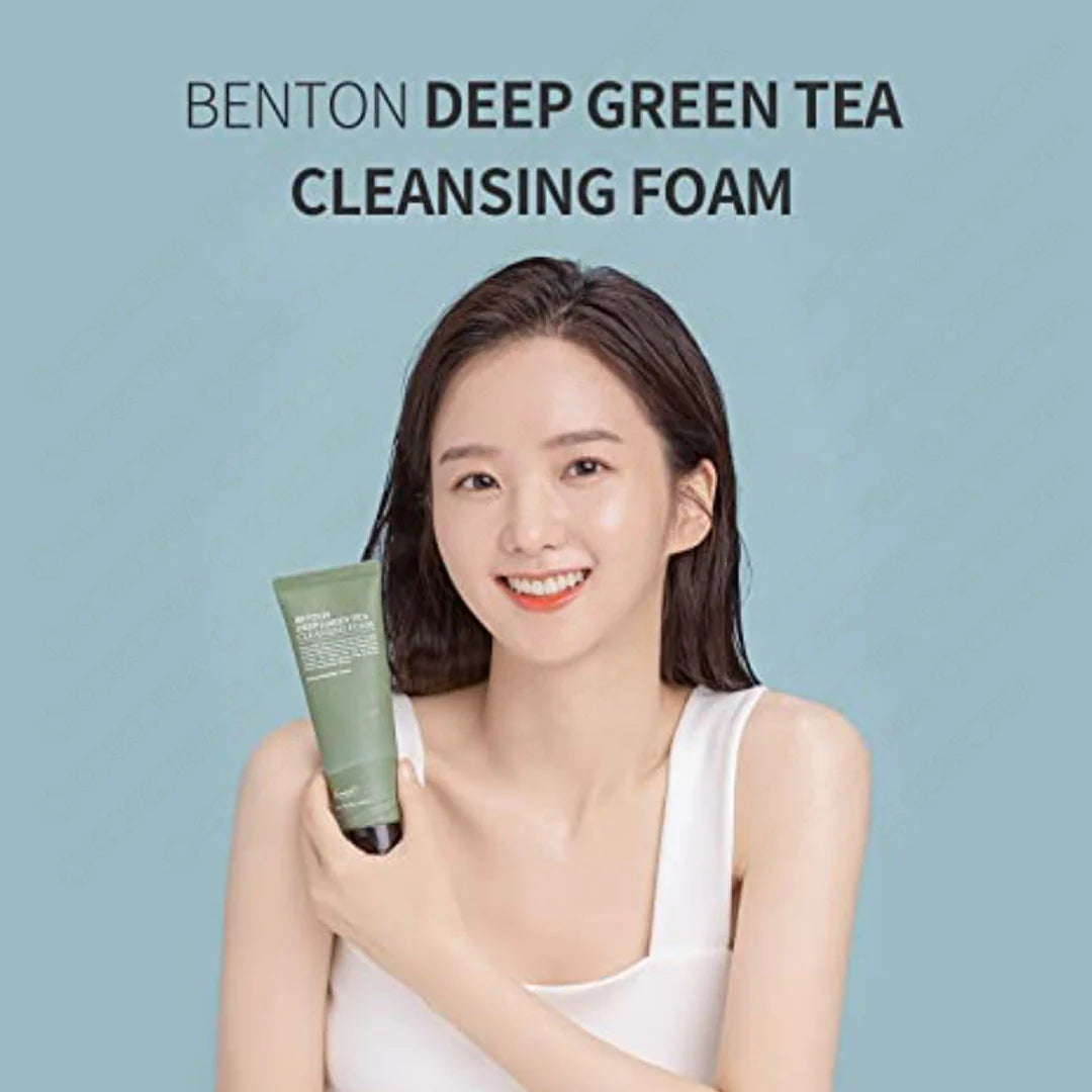 Deep Green Tea Cleansing Foam (120 g) - limpiadora purificante, calmante