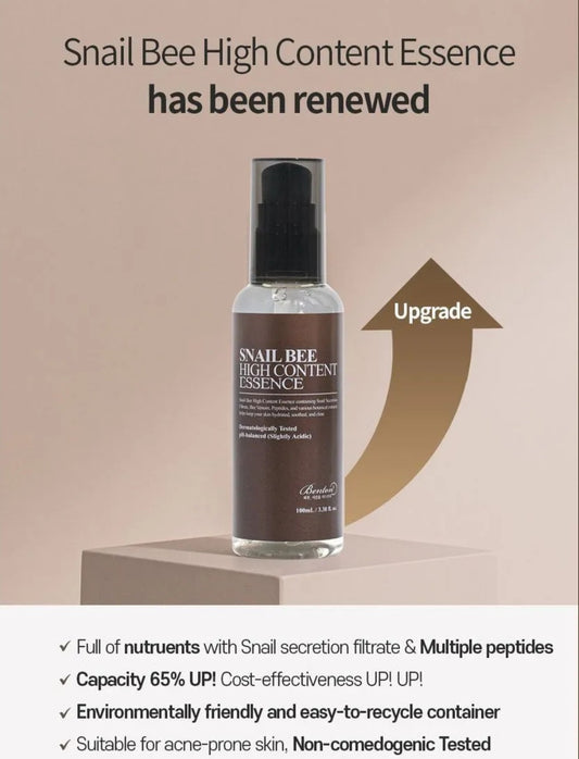 Snail Bee High Content Essence 100ml - reparadora, calmante