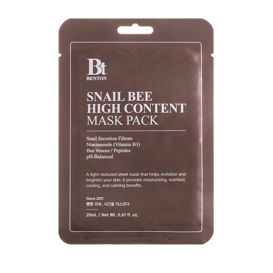 Snail Bee High Content Mask Pack 20g (1ea) -  reparadora, calmante 