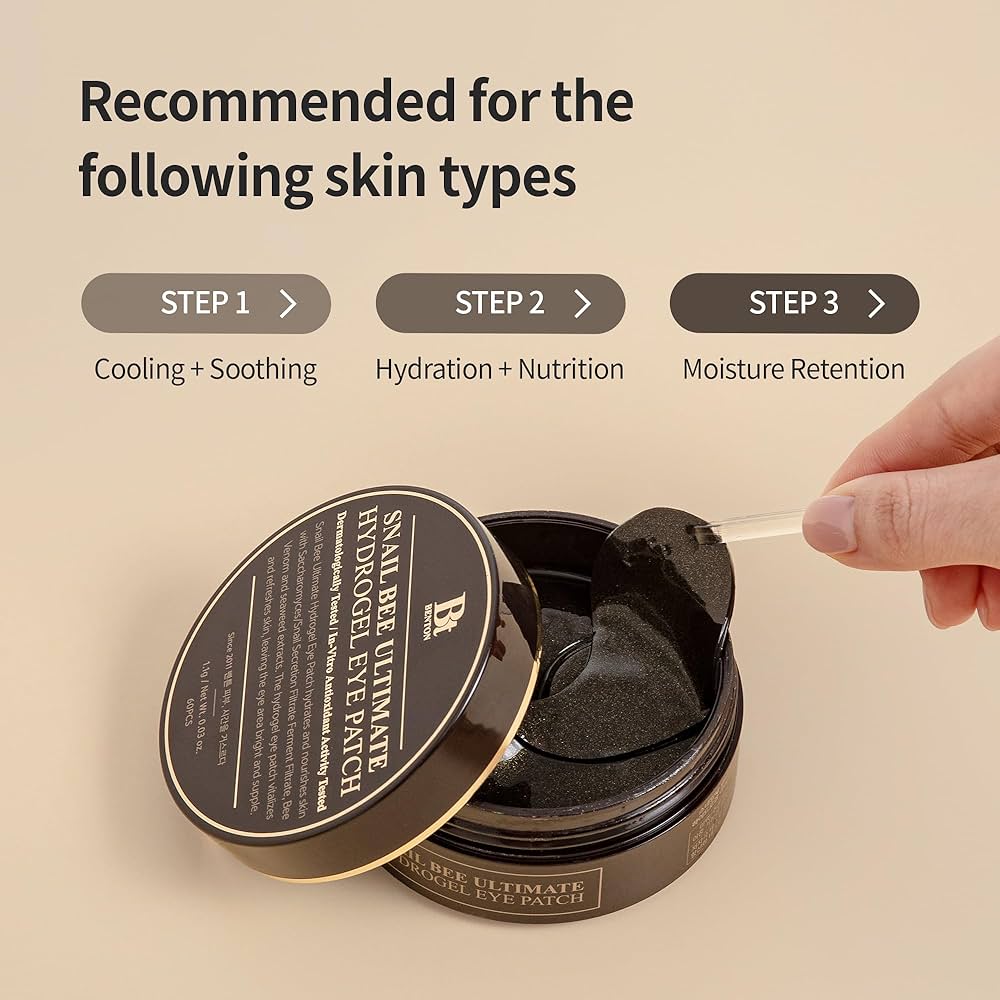 Snail Bee Ultimate Hydrogel Eye Patch 1.1g60pcs* - Repara y hidrata
