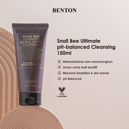 Snail Bee Ultimate pH-Balanced Cleansing 150ml - limpiador suave e hidratante