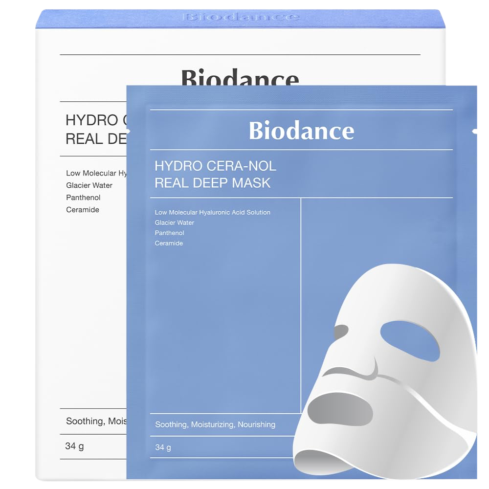 Hydro Cera-nol Real Deep Mask 1Box (4 Uds.) - Hidratación profunda