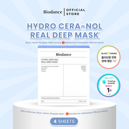 Hydro Cera-nol Real Deep Mask 1Box (4 Uds.) - Hidratación profunda