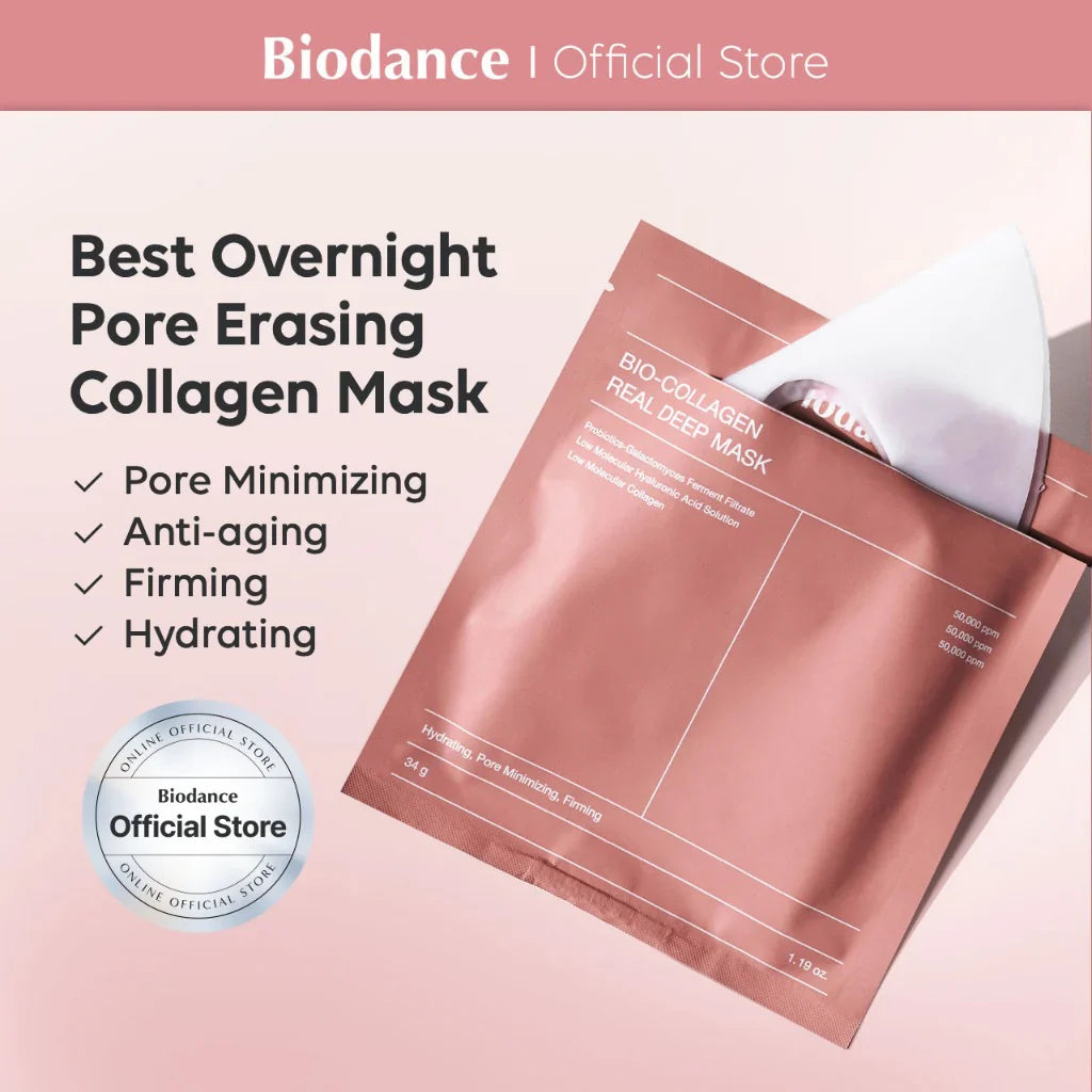 Bio-Collagen Real Deep Mask (4 Uds.) - Mejora la firmeza