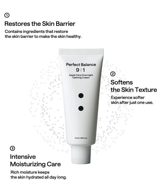 Apple Cera Overnight Calming Cream 50ml -nutritiva y calmante