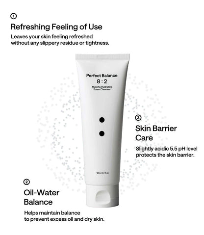 Matcha Hydrating Foam Cleanser 120ml - suave e hidratante 