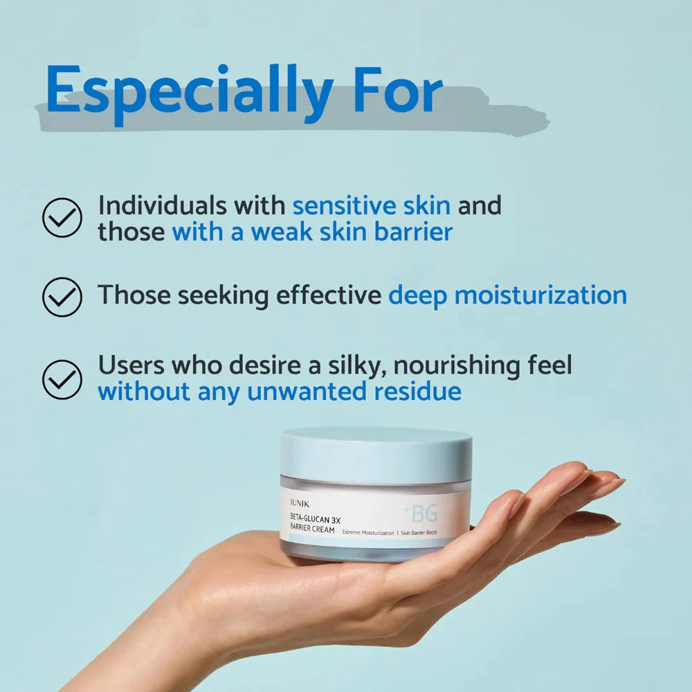 Beta Glucan 3X Barrier Cream 50ml - Hidratación profunda
