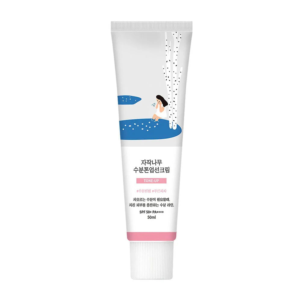  Birch Moisture Tone-Up Sunscreen 50 ml – FPS 50+ y brillo rosado