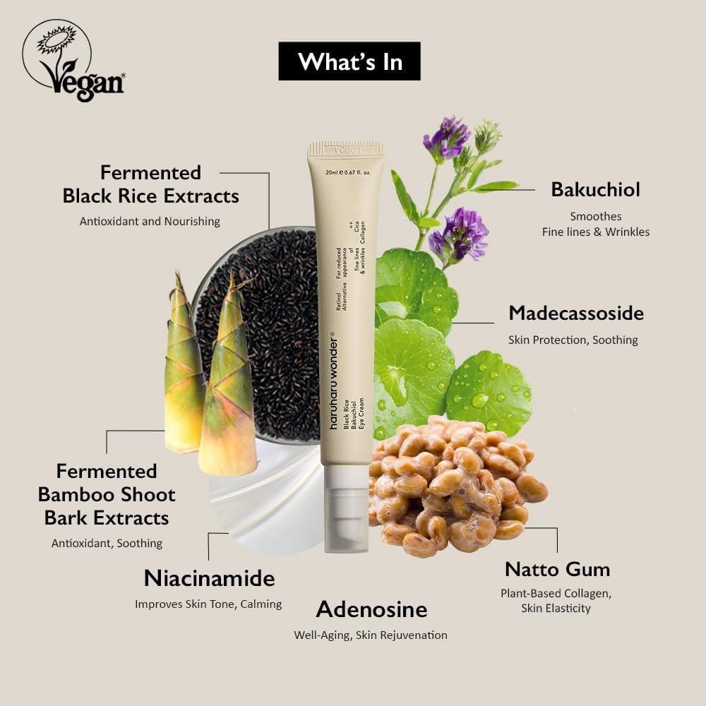 Black Rice Bakuchiol Eye Cream (20ml) - firmeza y luminosidad