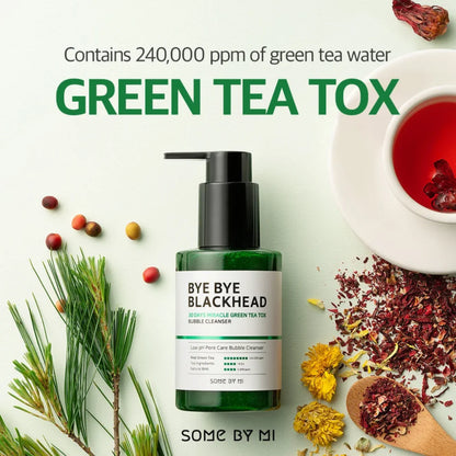 Bye Bye Blackhead 30 Days Miracle Green Tea Tox Bubble Cleanser 120g, 120 g