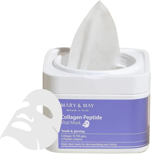 Mascarilla de péptidos de colágeno: hidrata y reafirma (30 unidades)