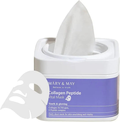 Mascarilla de péptidos de colágeno: hidrata y reafirma (30 unidades)