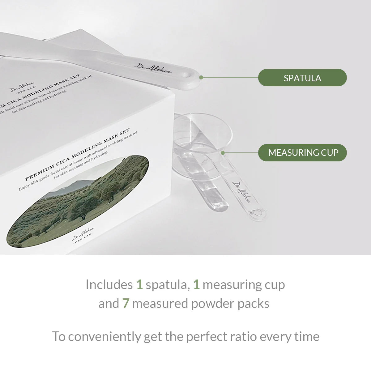 Premium Cica Modeling Mask Set : calmante y reparadora (5 piezas)