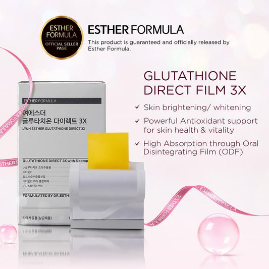 (HALAL) Glutathione Direct Film 3X - Antioxidante y potenciador