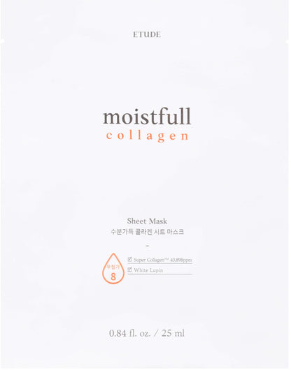  ETUDE Moistfull Collagen Sheet Mask - intensamente hidratante