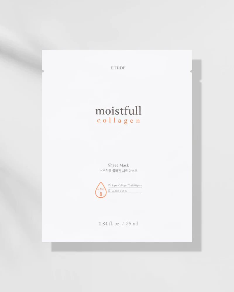  ETUDE Moistfull Collagen Sheet Mask - intensamente hidratante