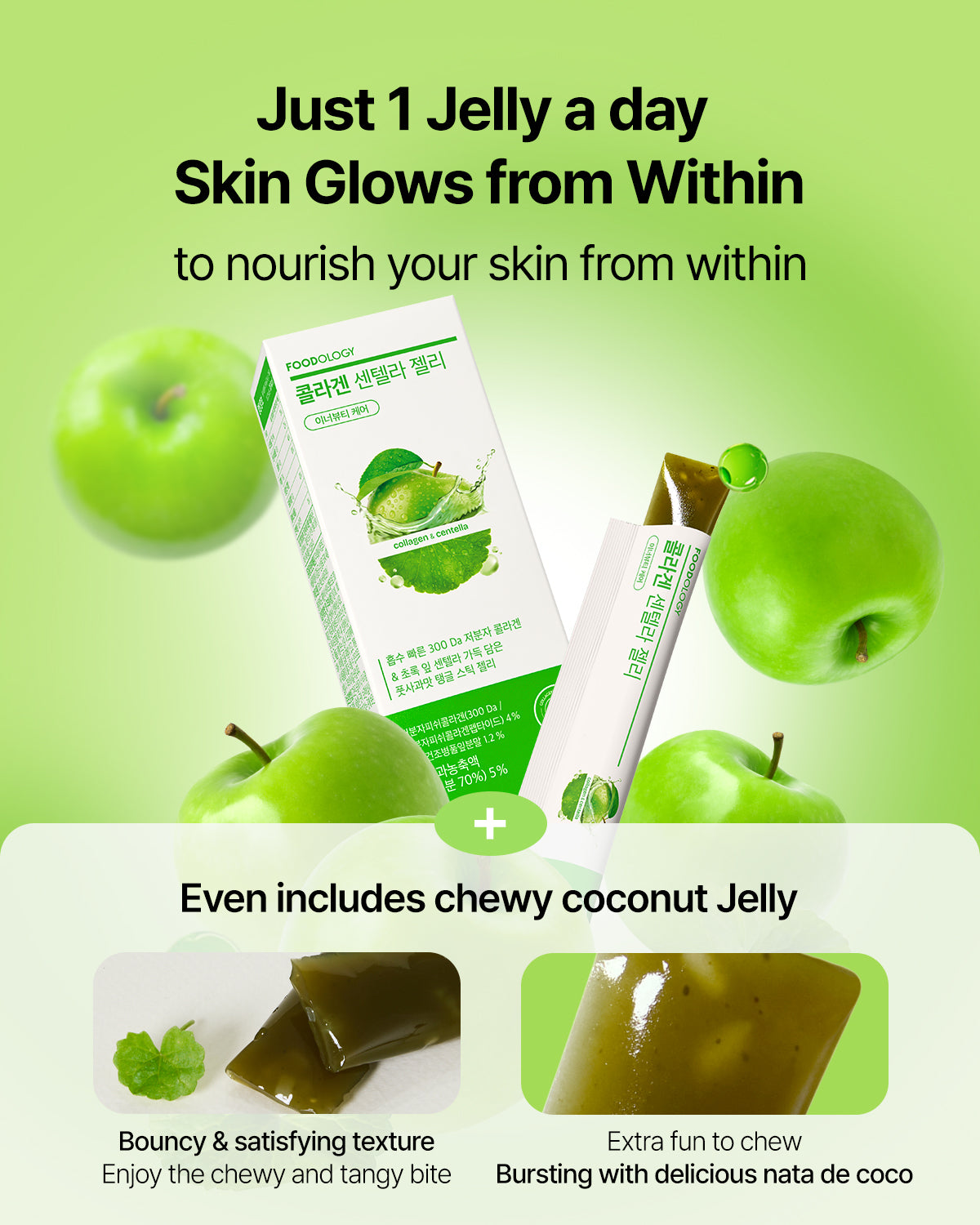  Collagen Centella Jelly (Renew, 10 piezas) - hidratación y suavidad