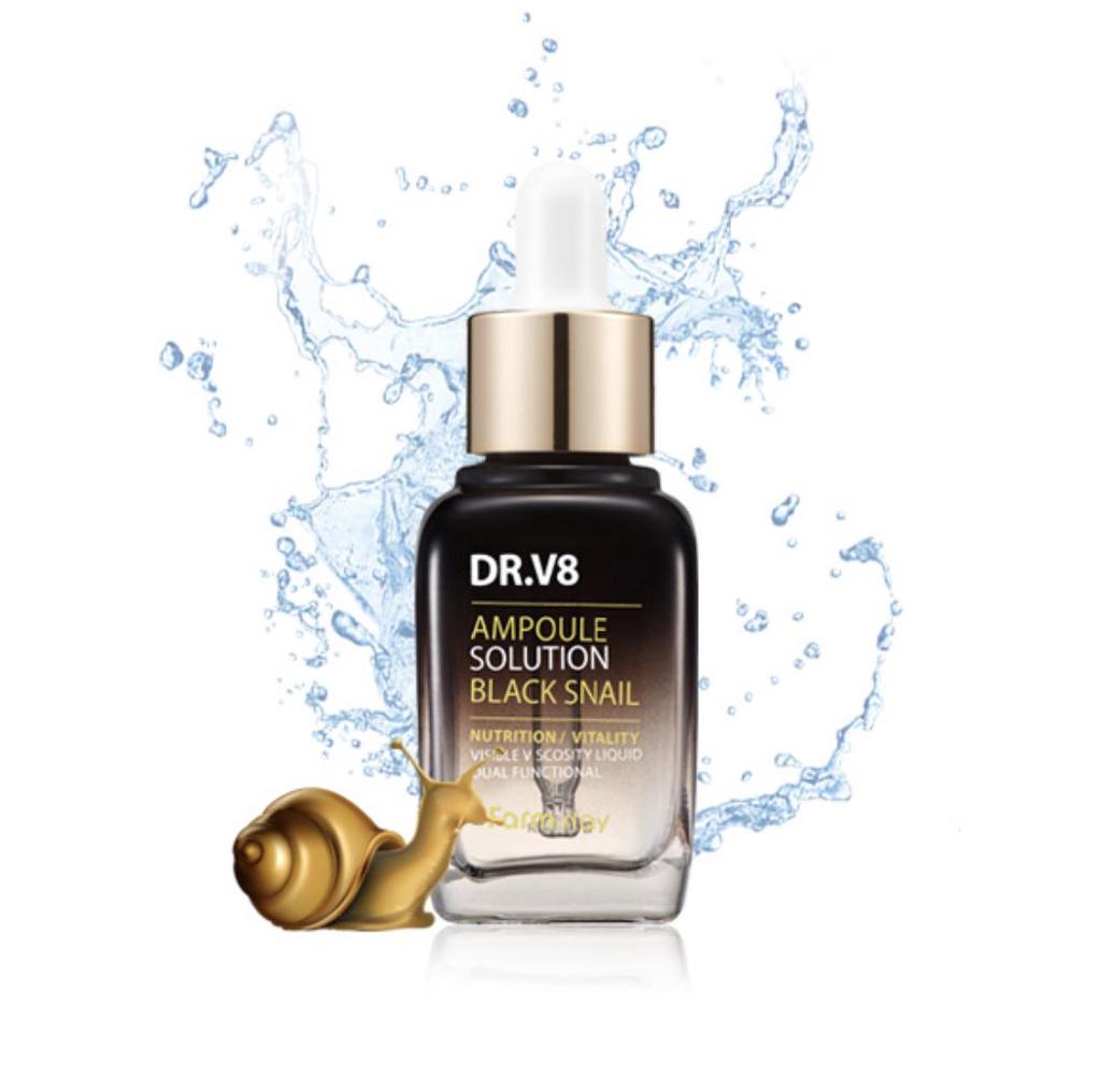 DR-V8 Ampoule Solution Black Snail 30ml – Recuperación y Nutrición