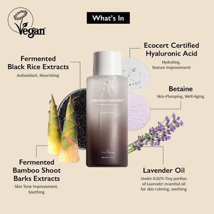 Black Rice Hyaluronic Toner (300ml) - Extra Hidratante y Refrescante