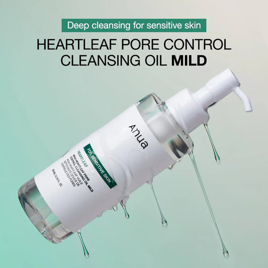 Heartleaf Pore Control Cleansing Oil Mild 200ml - Calma irritaciones
